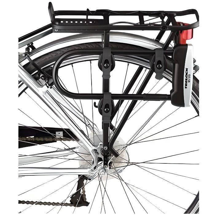 Support Antivol U Vélo 125-145mm - Nylon Léger 55g - Montage Facile Sans Outils