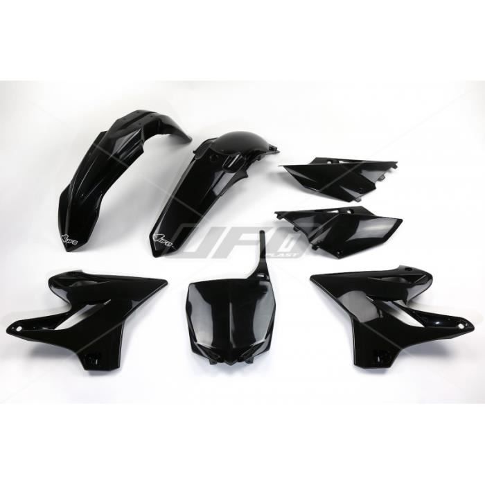 UFO - Kit Plastique Complet Compatible Yamaha 125 250 Yz 15-17 / Black Noir