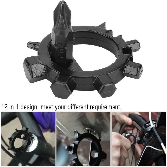 ROCKBROS - Kit d'outils de réparation multiples 16 en 1 pour vélo