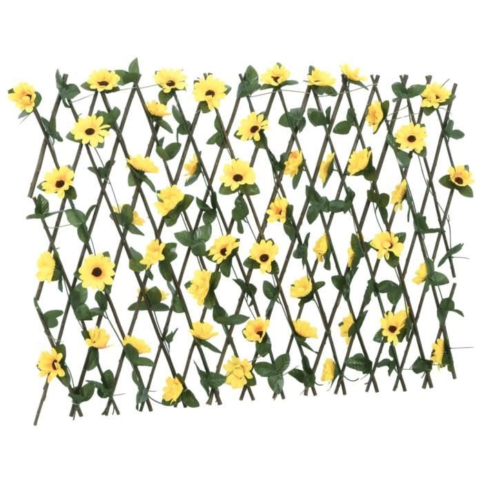 vidaXL Treillis lierre artificiel jaune 180x60 cm