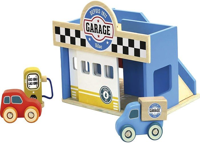 Petit garage Vilacity - VILAC - Modèle pour enfant - Multicolore - A partir de 3 ans - En plastique