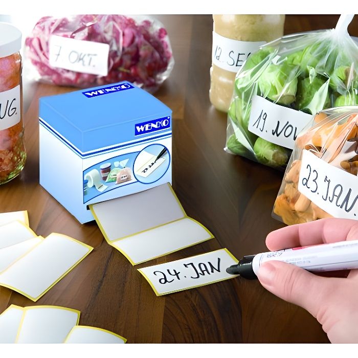 150pcs Kit d'Etiquette Autocollantes Réutilisables pour la Cuisine  Organiser avec Marqueurs Craie Liquide, Étiquette Tableau