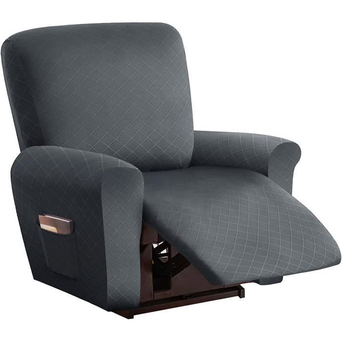 Elastique Canapé Relax Sofa Housse avec Poche 1Place Fauteuil Relax