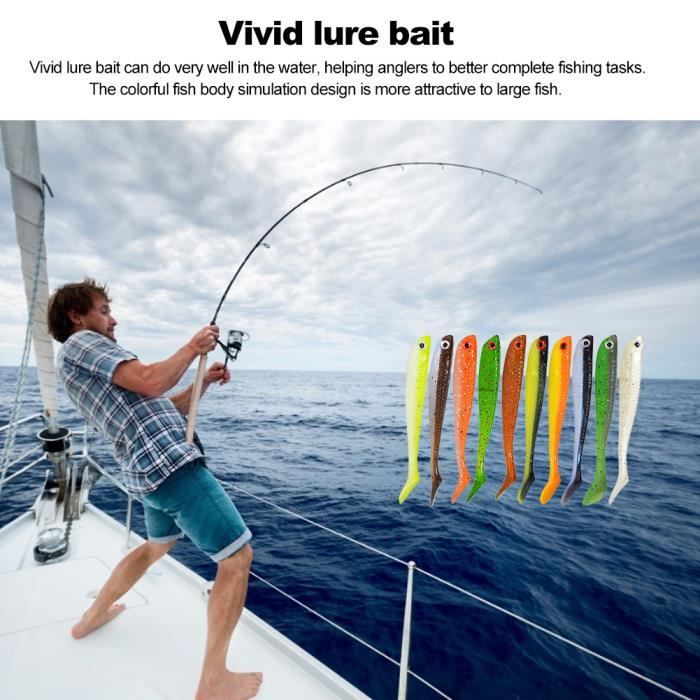 Leurres De Pêche Spinnerbait Artificiels – Avec Tête 3D, Jupe Silicone, Vibrations Et Flash Pour Attirer Le Poisson - 4