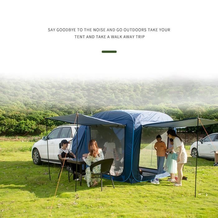 Tente De Camping SUV Universelle – Auvent Spacieux – Imperméable 3000 Mm – 5-8 Personnes
