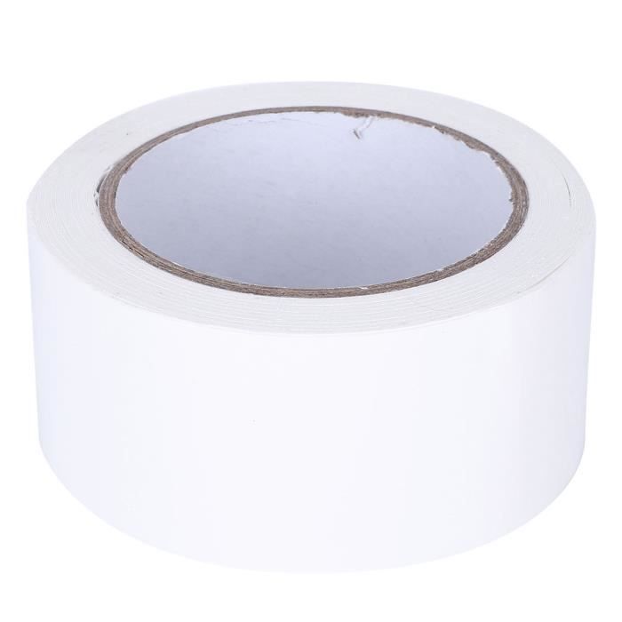 Ruban Adhésif Double Face Extra Fort - 50 Mètres - Blanc - Pour Moquette Et Sol