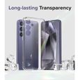 Coque pour Samsung Galaxy S24 5G - housse etui silicone gel fine + film ecran - TRANSPARENT TPU-1