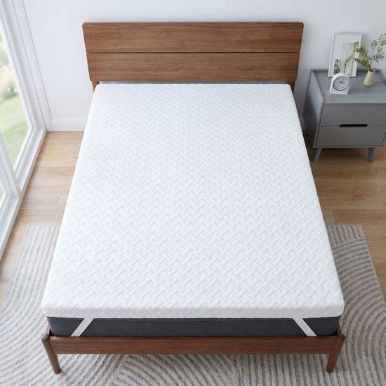 Surmatelas en mousse à mémoire de forme | 90x200 CM | Hauteur 8CM | Améliorez votre sommeil et reposez vous | Surmatelas 90 x 200 - Maison