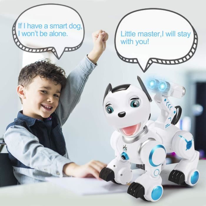 Cadeau Enfant Robot Interactif Anglais Chien Robot Dreamon Enfant - Intelligent Et Interactif Avec Télécommande Robot éducatif Danse Musique Cadeau Enfant Robot Interactif Anglais Chien Robot Dreamon Enfant - Intelligent Et Interactif Avec Télécommande Robot éducatif Danse Musique