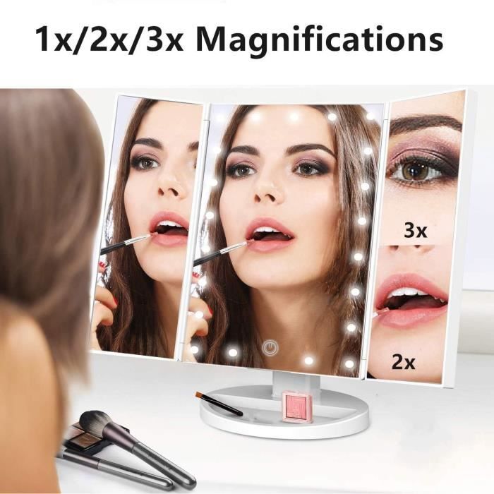 USB 3 couleur maquillage LED lumière Protection de... - Grandado