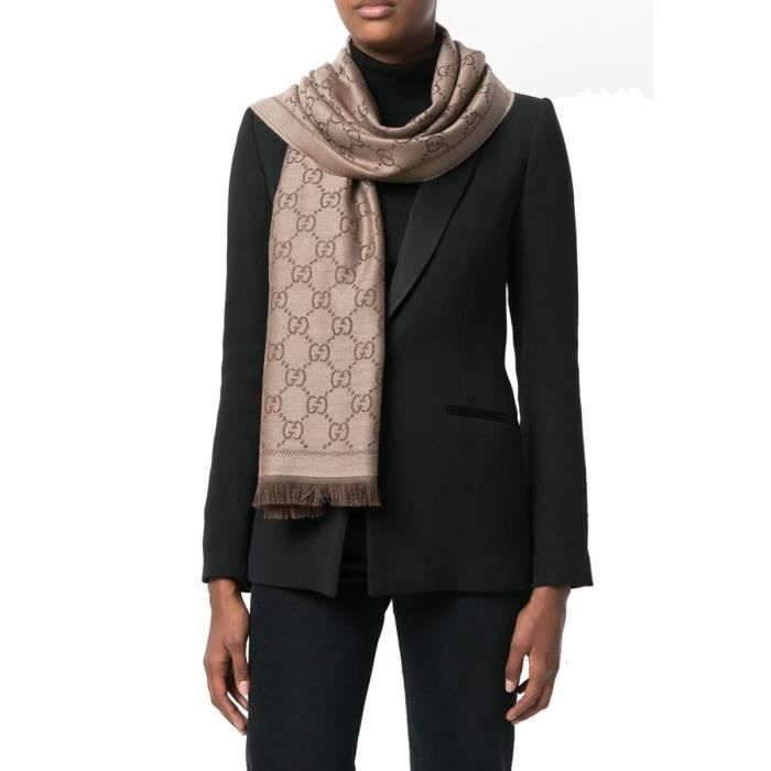 GUCCI FEMME 1334833G2002764 BEIGE LAINE CHARPE Cdiscount Pr t