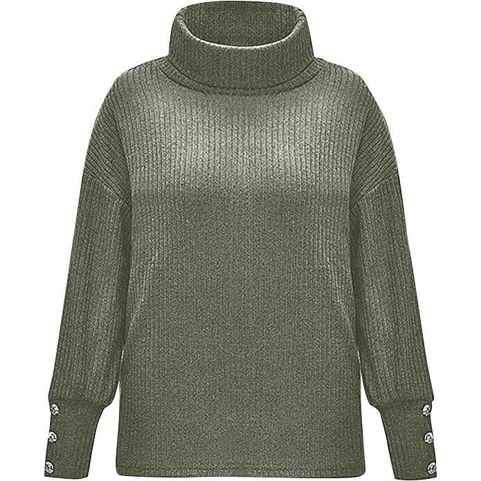 Cuptacc Women's Chic And Elegant Women's Long Sleeve Round Neck