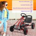 GOPLUS Enfant Voiture Karting pour Enfants Vélo et Véhicule pour Enfants Siège Ajustable pour Enfants à l'Extérieur Jouet-2