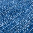 Tapis De Créateur Tapis Tissé Kilim Tissé Main 100 % Coton Moderne Chiné Bleu [60x110 cm]-2