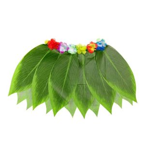 Jupes de Table Hawaii, Décoration de Fête Hawaii avec des Fleurs Multicolores, 275 x 60cm, Or Jupes de Table Hawaii, Décoration de Fête Hawaii avec des Fleurs Multicolores, 275 x 60cm, Or