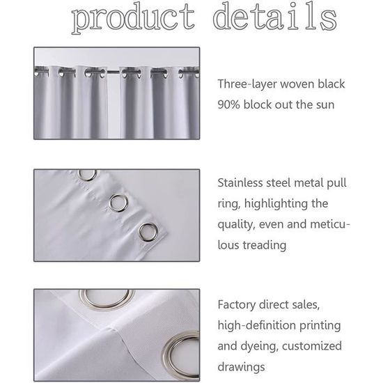 Rideaux Occultants Pour Chambre à Coucher - Motif Jeux Vidéo