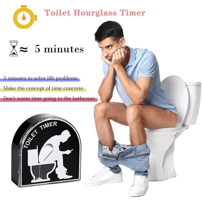 Hourglass toilet toilet timer