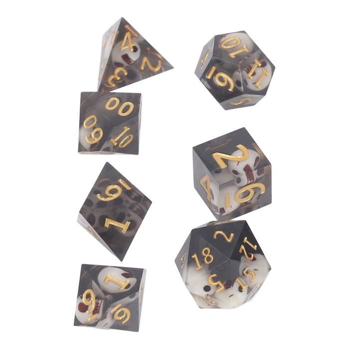 Tiuimk – Lot De 6 Dés Polyédriques D20 Transparents 16 Mm, Pour Jeux De Rôle MTG, RPG, éducatif