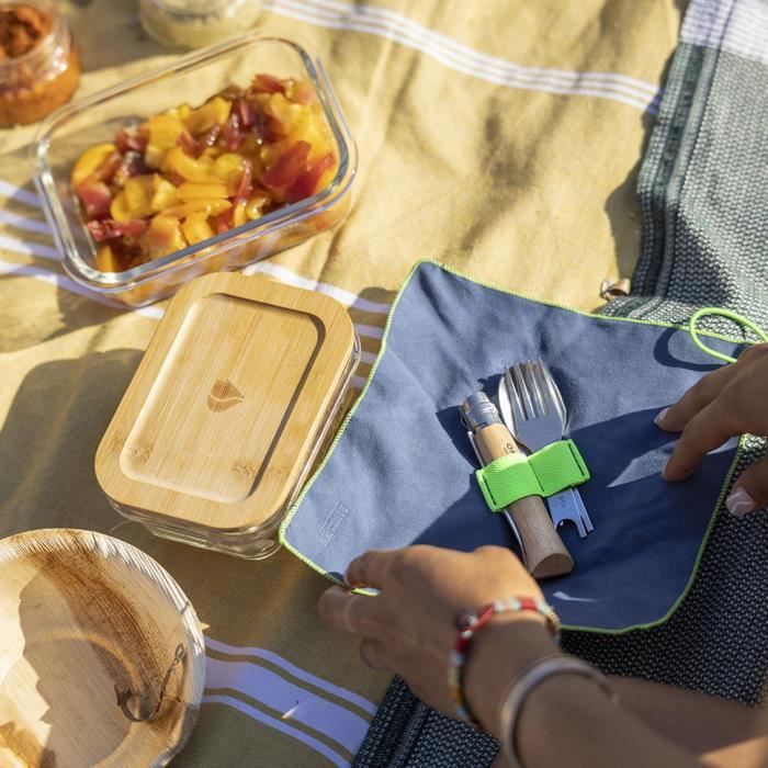 Kit OPINEL couteau pique-nique accessoire amovible fourchette