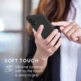 Coque pour Samsung A33 5G Silicone Liquide Antichoc Slim Protection Noir-3