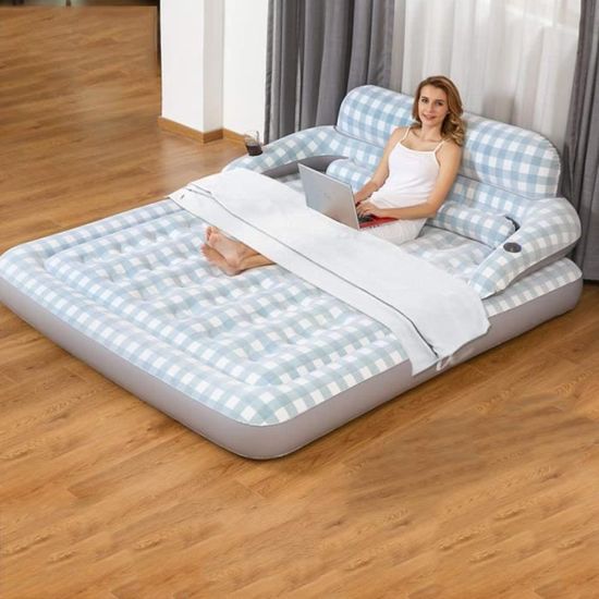 RESTFORM Matelas gonflable pour lit double avec pompe à air électrique à  prix pas cher