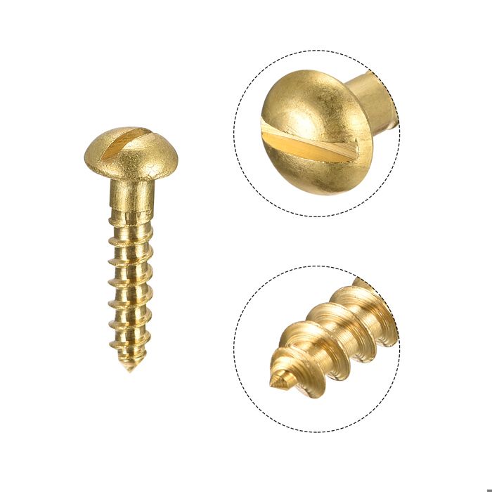 Sourcing Map – Lot De 20 Butées De Liaison En Cuivre – Avec écrous Et Vis, Pour Avion RC, D4 X 2,1 Mm Et 2,5 Mm