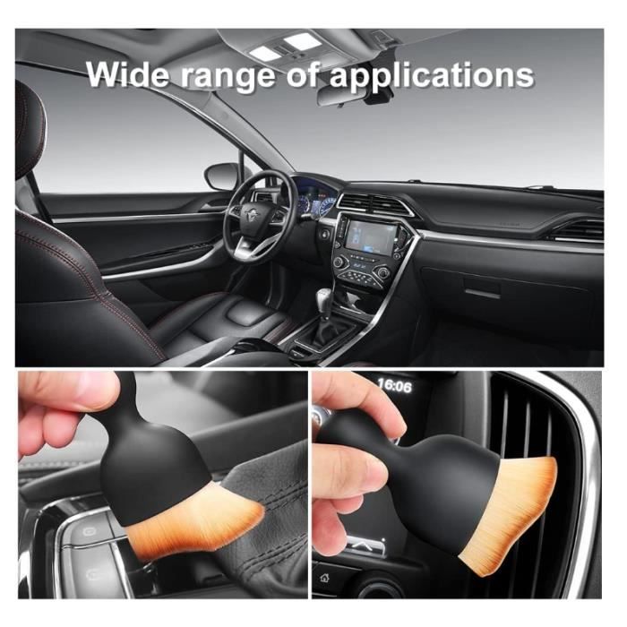 Kit 2 Brosses De Détailing Auto - Nettoyage Intérieur Voiture, Poils Doux Nylon