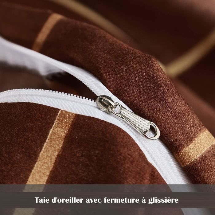 Parure De Lit 3D Tracteurs – Housse De Couette Microfibre Douce 200x200 Cm + 2 Taies, Literie Enfants Lavable Et Confortable