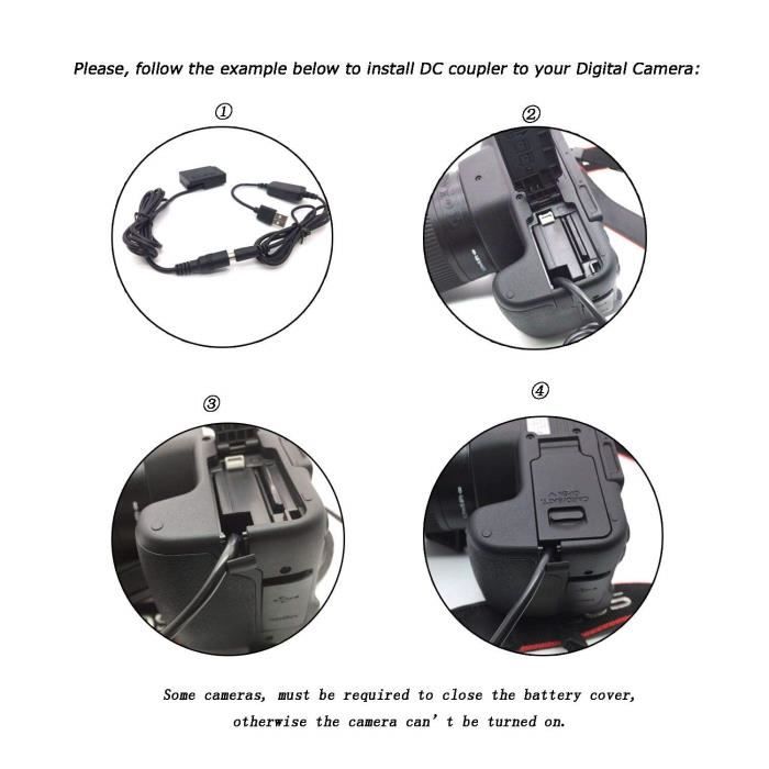 Batterie Factice NP-FW50 + Câble USB Pour Sony A6000 A7 A7R NEX - Alimentation Continue