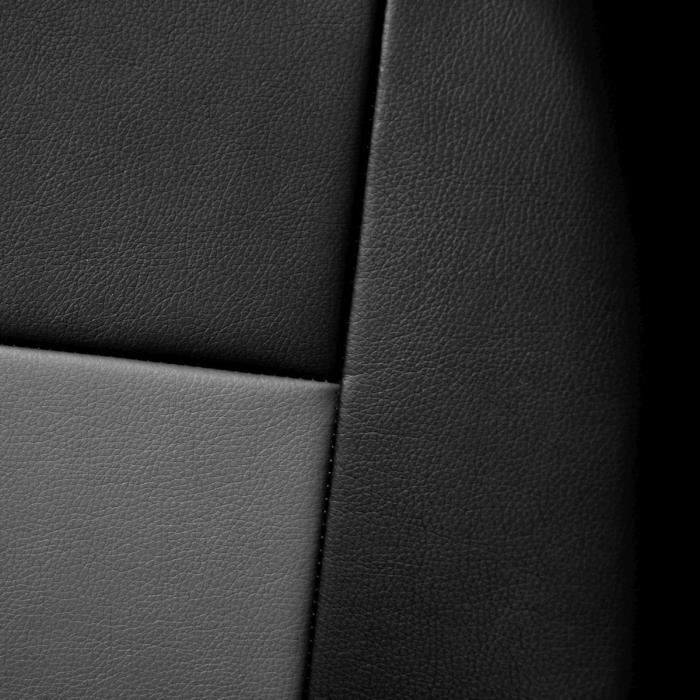 Housses de siège adaptées pour Peugeot 205, 206, 207, 208 (1983-2019) -  housse siege voiture universelles - couverture siege - UNE-3 Motif 3 (gris)