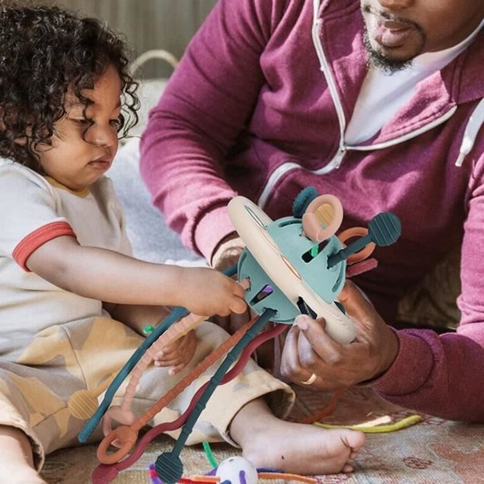 Jouet Sensoriel Licorne Montessori - Corde à Tirer Et Dentition Pour Bébé 1 2 3 Ans - 3