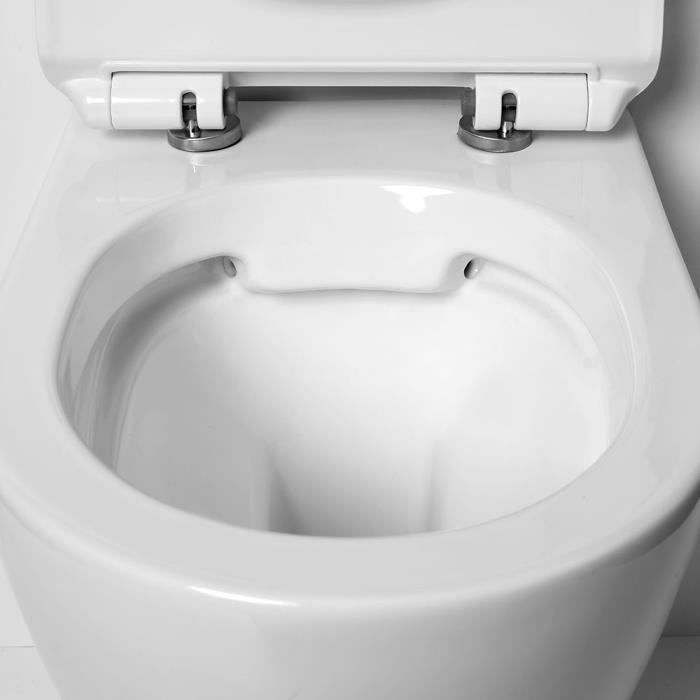 WC à poser - SOGOOD - Stand179T - Noir Mat - Abattant avec frein de chute -  Céramique - Cdiscount Bricolage