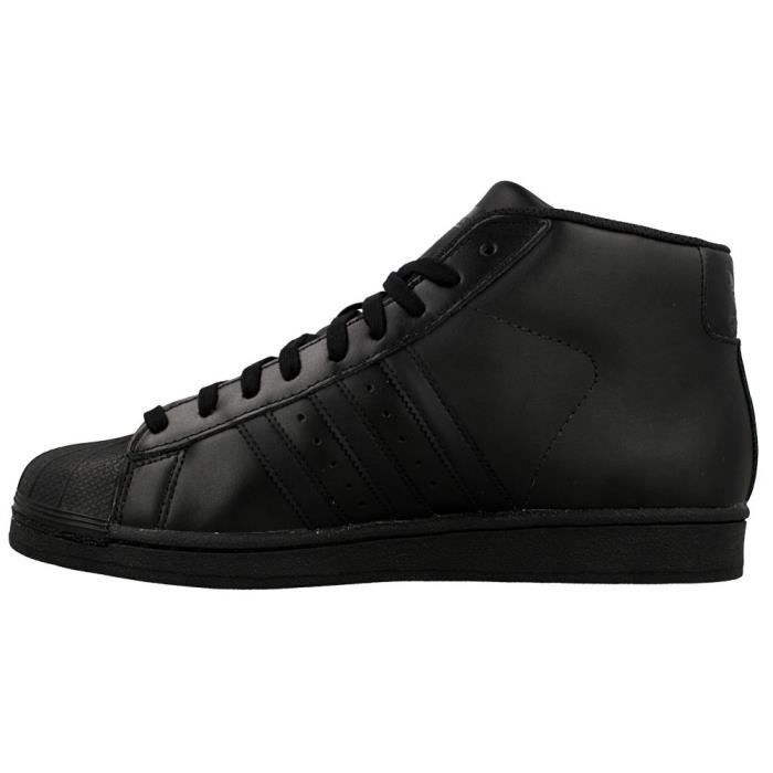 Basket adidas Originals PRO MODEL - ADIDAS ORIGINALS - Homme - Noir - Cuir  - Lacets Noir - Cdiscount Chaussures