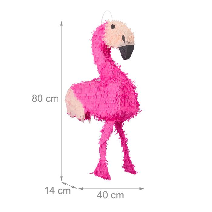 Jeu Fête Relaxdays Piñata Cochon Rose En Papier - 43cm - À Remplir