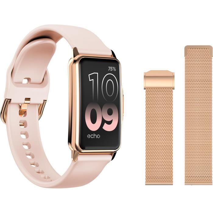 Montre connectée rose discount gold