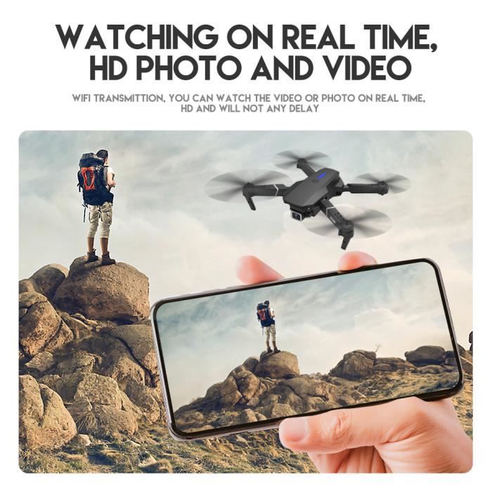 Drone Funfob Pro 4K - Caméra HD Grand Angle, Pliable, 2 Batteries, Télécommande, Maintien D'altitude