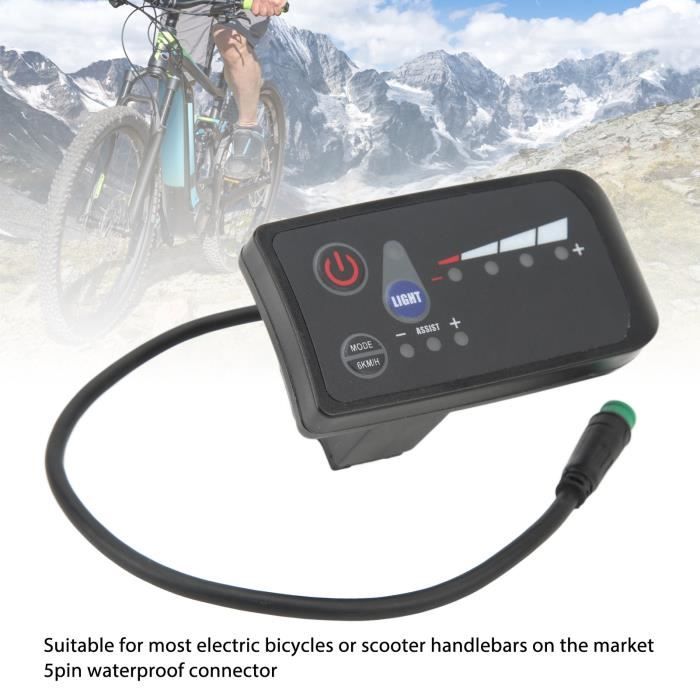 Compteur d'affichage LCD pour vélo électrique - QINGQUE - Vélo électrique  S866 - Étanche - Noir - Cdiscount Sport