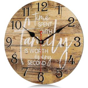 Horloge murale de cuisine vintage shabby chic antique rustique maison
