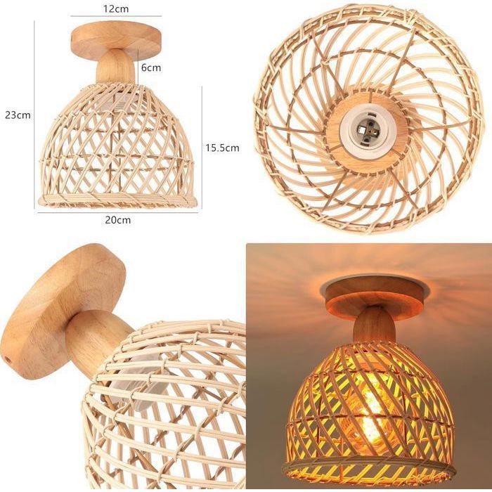 WOLWES Lustre De Style Industriel Rétro, Abat-Jour De Lampe à Suspension En Fer Forgé Personnalisé, Plafonnier Sur Pied E27, Luminaires De Décoration