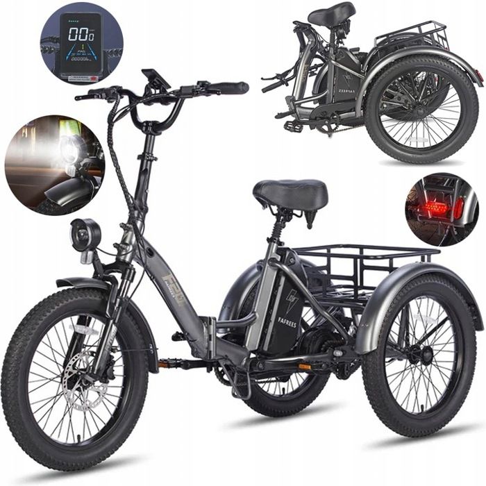 Fafrees Electric bike F20 Mate 20 Inch Folding E Bike with 48 V 18.2 Ah 110KM black