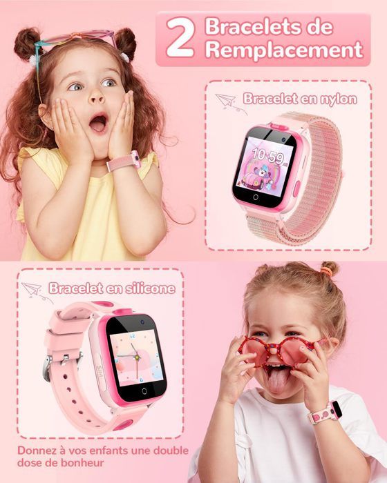ADUOGENG Montre Connectée Enfant avec Appel SOS/26 Jeux/13
