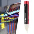 QILU-Crayon de test électrique, stylo détecteur d'électricité, testeur de tension avec lumière LED, isolé, sûr et non toxique-0