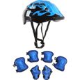 Ensemble d'équipement de protection pour casque de vélo - CASQUE DE VELO - Bleu - Mixte - Vélo loisir-0