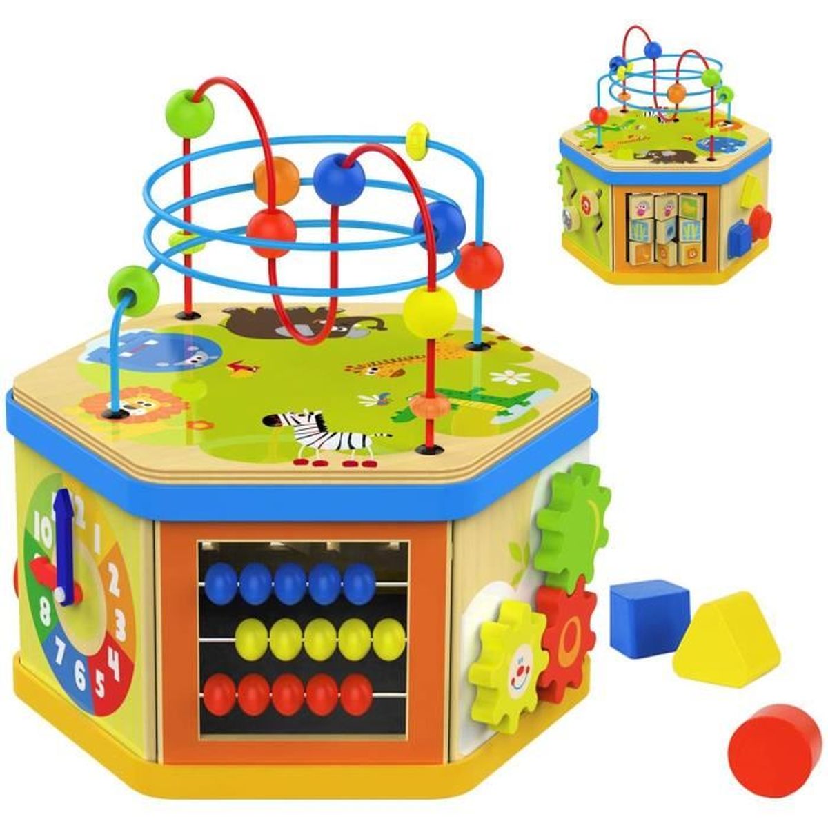 Jouet Cube Bebe En Bois Pour Enfant 7 En 1 Cube D Activite Educatif Labyrinthe Perle Trieur De Forme Pour 2 Ans Cadeau Pour Garcons Cdiscount Jeux Jouets Jouet Cube Bebe En Bois Pour Enfant 7 En 1 Cube D Activite Educatif Labyrinthe Perle Trieur De Forme Pour 2 Ans Cadeau Pour Garcons Cdiscount Jeux Jouets