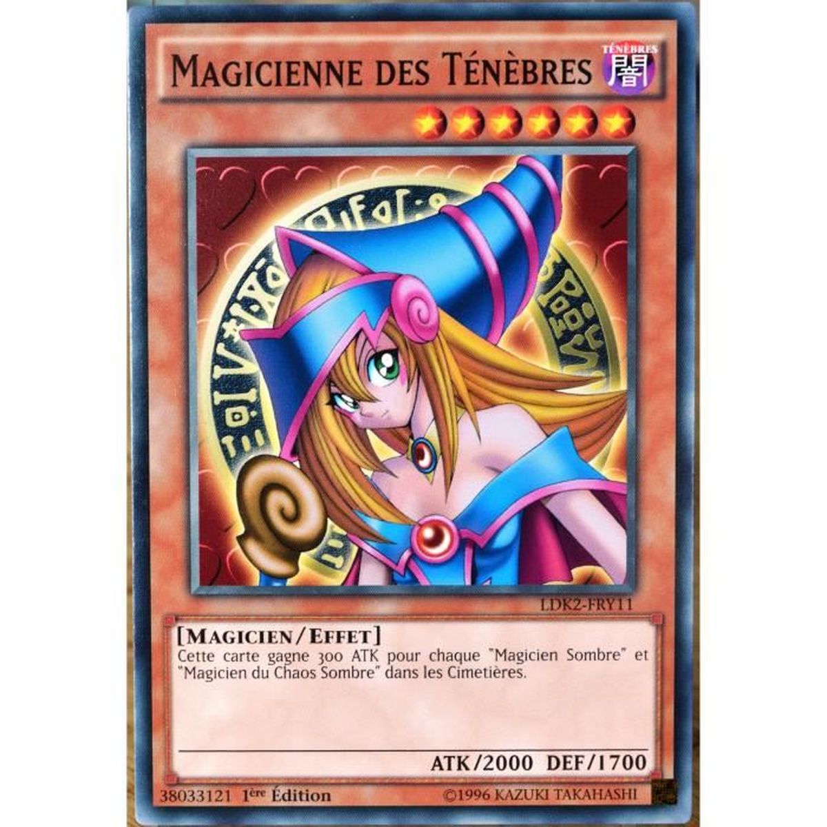 Carte YUGIOH LDK2FRY11 Magicienne des Ténèbres Cdiscount Jeux Jouets