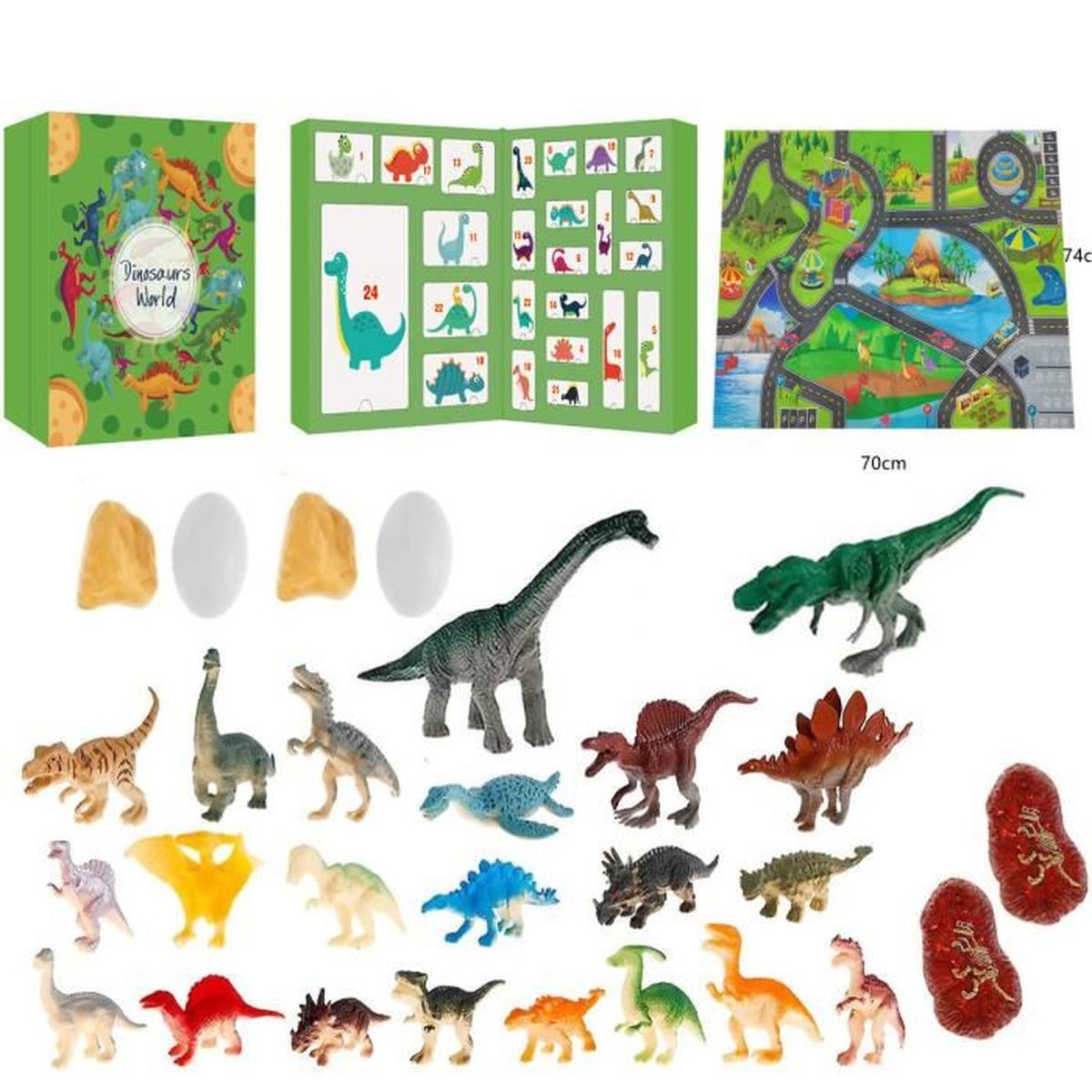 calendrier de l avent dinosaure