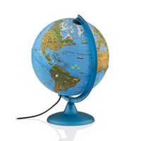 Globe terrestre ARCA lumineux 25 cm illustré pour enfant - TECNODIDATTICA