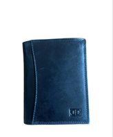 Portfeuille en cuir noir pour homme porte-monnaie fermeture zippée protection RFID porte carte cb navigo carte credit  FR