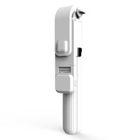 L03S Bluetooth Selfie Stick Tige En Alliage D'aluminium Trépied Télescopique Avec Lumière De Remplissage - Blanc