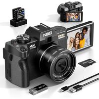 Appareil Photo numérique 4K Caméra vidéo 48MP Zoom numérique 4K Appareil Photo Compact 16x et caméra de vlogging